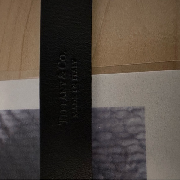 Tiffany & Co. Gray Leather Bracelet w/ Sterling Silver Return to Tiffany Tag - Picture 4 of 6